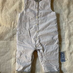 Jacadi Checkered Baby Overalls